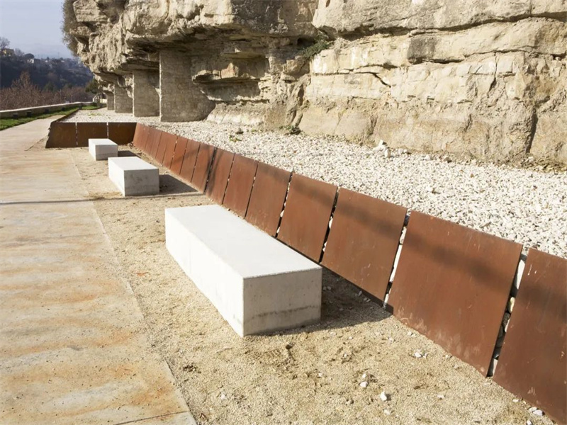 Rustic style garden bed edging For Garden Art